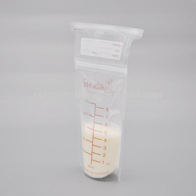 China BPA free Breastmilk Storage Bags 250 ml Breast milk Storage Bag USA amazon hot selling Breastfeeding container bag 8 Oz for sale