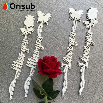 China Blank For White Sublimation Dye Sublimation MDF I Love You Mounted From ORISUB for sale