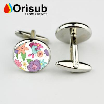 China blank for sublimation custom blank cufflinks for printing for sale