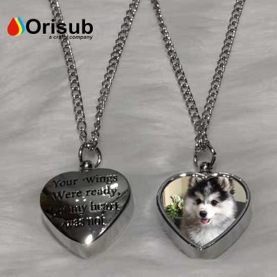 China Blank for Custom Sublimation Urn Pendant Necklace Memorial Memorial Sublimation for sale