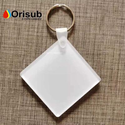 China Blank For Sublimation Square Mute Key Chain Hot Selling Acrylic Sublimation For Men for sale