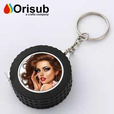 China blank for main chain sublimation custom plastic tape measure portable 1 meter sublimation tape measure for sale