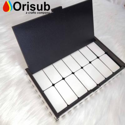 China Blank For Sublimation Orisub MDF Sublimation Domino Set Wooden Blank With Box for sale