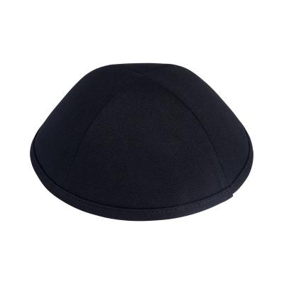 China Ethnic Customized Jewish Cotton Kippah Navy Burlap Kippot Kippah for sale