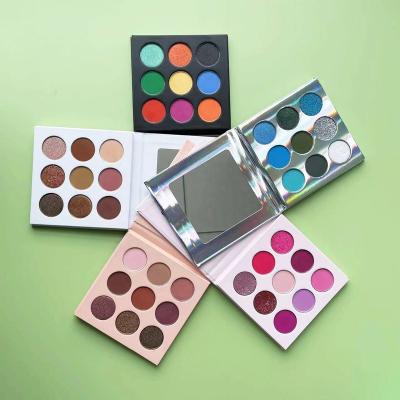 China Custom 9 Colors Private Label Waterproof Eyeshadow Packaging DIY Eyeshadow Palette for sale