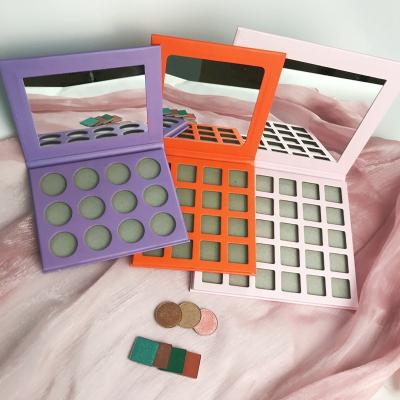 China Different Shaped Waterproof Cosmetic Eyeshadow Palette Private Label Manufacturers Create Your Own Makeup Line for sale