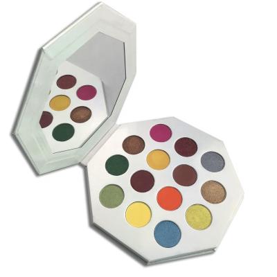 China Octagon Shape 14 Colors Waterproof Octagon Manufacturers Custom Private Label Eyeshadow Makeup Products for sale