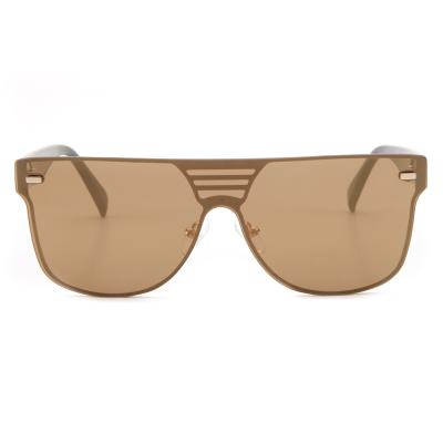 China Fashion Sunglasses Stretching Frame Large Flat Surface One Piece Sunglasses for sale