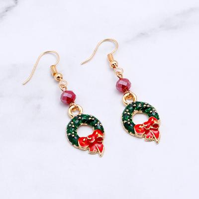 China Popular European and American Christmas Earrings Series Christmas Fashion Santa Claus Earrings Holiday Party New Accessories for sale