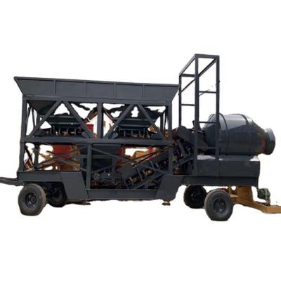 China Haolu Concrete Mixing Plant Long Life Concrete Mixing Plant Dry Ready Mobile Concrete Batching Plant for sale