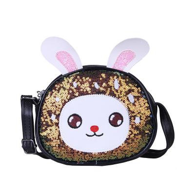 China Kids Portable Wallet Cute Cross - Body Bunny Purse Sequins Shoulder Bag Gift for Girls Cartoon Purse Shoulder Bag Small Purse and Wallet for sale