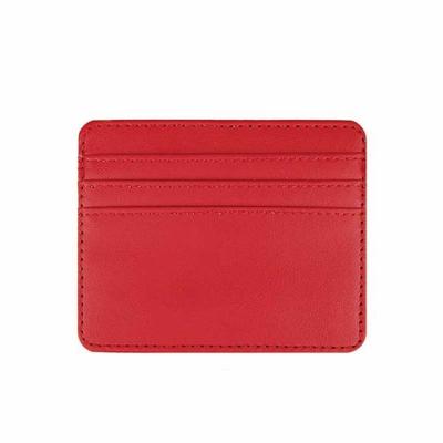 China New Waterproof Multicolor Unisex Card Holder Wallet Waterproof PU Credit Card ID Card Money Thin Leather Wallet For Sale for sale