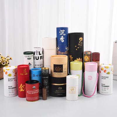 China Hot Sale Recyclable In US Jubilance Custom Printed Paper Cardboard Tube Packing Round Cylinder Packaging Box for sale