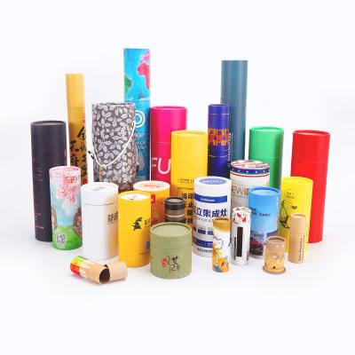 China Recycled Materials Jubilance Tube Paper Packaging Black Paper Tube Packaging Custom Printing Cardboard Containers for sale