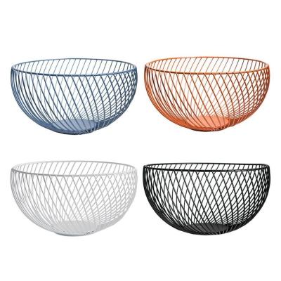 China Practical Luxury Fruit Basket Mesh Fruit Basket Metal Wire Fruit Basket Viable Family for sale