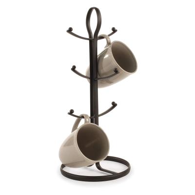 China China Manufacturer Supply Custom Metal Mug Tree Stand Viable Display Rack For Hangpan And Mug for sale