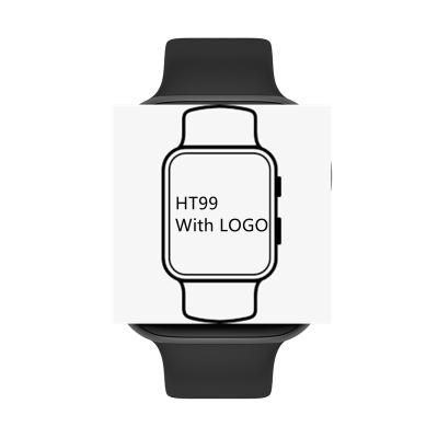 China 2021 Hot Selling Touch Screen Smartwatch Band BT Call Dial Custom Wristwatches Wireless Charging Smart Watch HT99 With Logo for sale