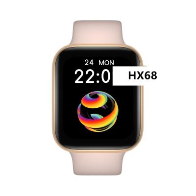 China HX68 Touch Screen Smartwatch With Button APP Pro Wearfit BT Call 50 Faces Dial Smart Watch Custom Button Games With 128M RAM for sale