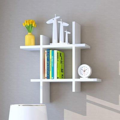 China Easy Assembly High Quality Luxury Wooden Shelf Wall Mounted Decorative Wooden Shelf for sale