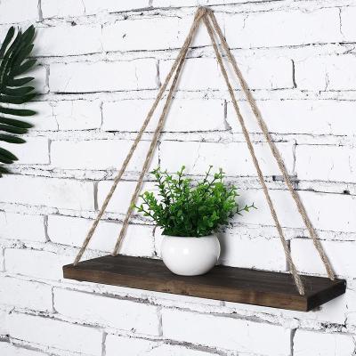 China Hot Selling Custom Home Decorative Rustic Triangle Wall Shelf Adjustable Rustic Wood Hanging Floating Shelf (Other) for sale