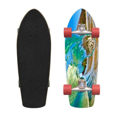 China High Quality Adult Cruiser Veneer Ramp For Tech Deck Surfskate 32 x 8.25 Custom Graphics Skateboard Deck for sale