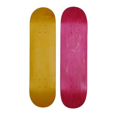 China Adult 1-7 Veneer Stain 7 Layer 100% Canadian Maple 8.0 8.25 Inch White Skateboard Decks for sale