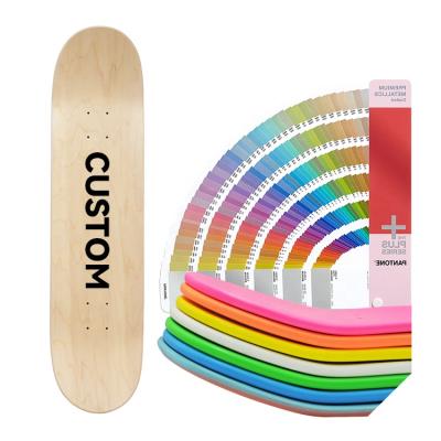 China Adult Size Custom Print Professional 7.375 Inches 7 Ply Maple Skateboard Blank 100% Canadian Decks for sale