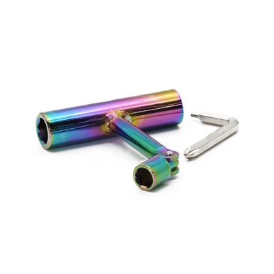 China New Adult Colorful Fasten Screw Skateboard T-Tool Multi Function Skate Tool for sale