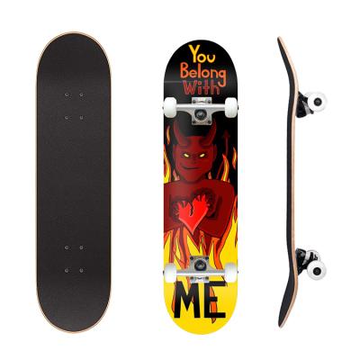 China Adult WOODSEN CANADIAN SKATE BOARD 100% PROFESSIONAL 7 PLY COMPLETE SKATEBOARD for sale