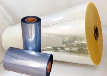 China Polyolefin White Shrink Film Rolls Glossy Surface For Label for sale