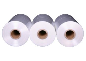 China Centerfold Shrink Wrap Film , Polyolefin Clear Shrink Wrap Film Roll for sale