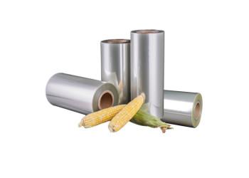 China High transparency Polylactide Film Roll , Biodegradable Shrink Label Film for sale