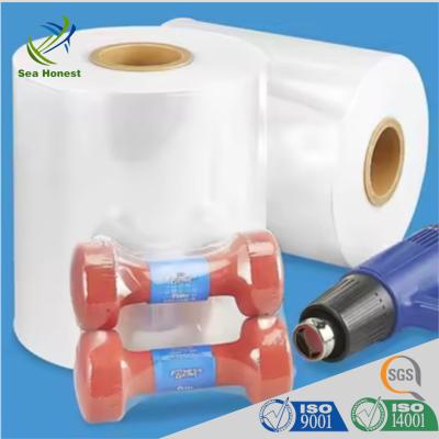 China Center Folded 25mic POF Shrink Film Rolls for instant noodle bucket packaging for sale