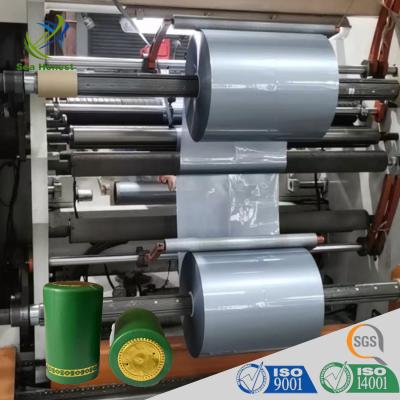 China Transparent White and Sliver PVC Shrink Film For Wine Capsules for sale