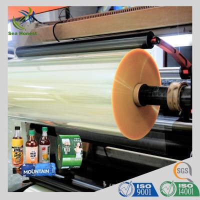 China China Manufacturer 35 40 Mic PVC Plastic Heat Shrink Film For Shrink Sleeve for sale