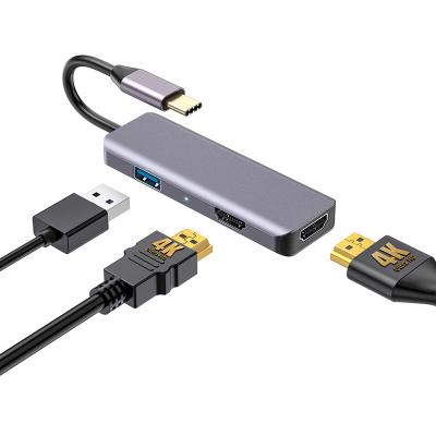 China Type-C Devices Enabled USB C to Dual HDR and USB2.0 Hub 4K@60hz MST Hub for sale