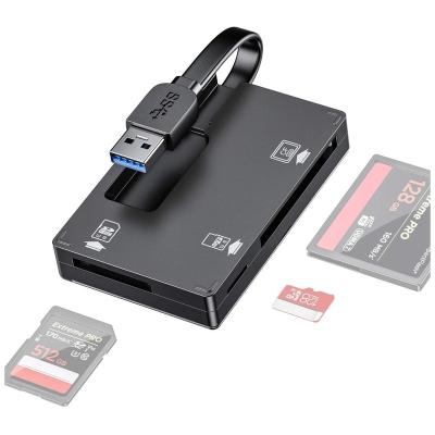 China ABS hot seller usb 3.0 all-in-1 TF super-speed sd CF card reader for sale