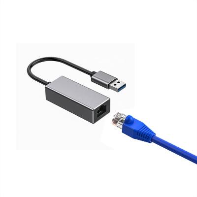 China Computer USB 3.0 Aluminum Alloy Ethernet Adapter To Network , USB 3.0 To RJ45 Gigabit LAN for sale