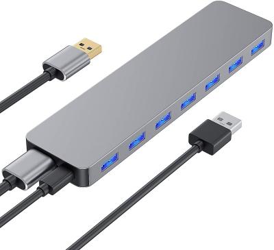 China Type-C Enabled Port Devices USB HUB 3.0 High Quality External USB 3.0 Splitter Usb 30 External Port Hub 7 Port With LED Indicator Of Computer Laptop Notebook Desk computer for sale