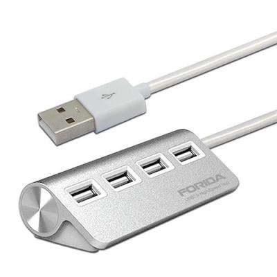 China Data Transfer 2.0 Hot-USB HUB , Premium 4 USB Hub Port Aluminum Cable for sale