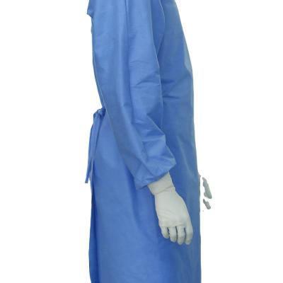 China Use for Doctors in SMS Medical Disposable Non-Woven Disposable Coverall Surgical Protective Clothing Operating Room Isolation Medical Gown for sale