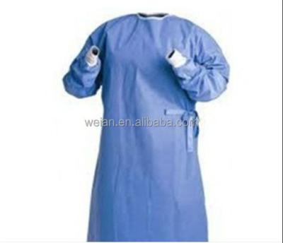 China CE ISO Disposable Green Hospital Patient Gown Waterproof For Sale for sale