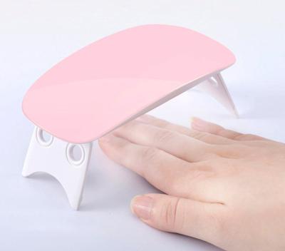 China Easy Operate 6W Portable Nail Lamp Mini Nail Dryer Uv LED Lamp Usb Manicure Apparatus Convenient For Home Use for sale