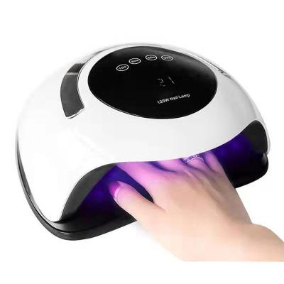 China Fashionable Wholesales Nail Lamp120W Nail Dryer Double Hands UV LED Nail Lamp for sale