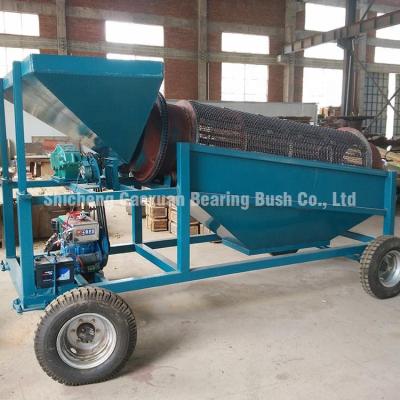 China Mobile ore sand gravel classifier screening and washing equipment gold trommel screen for sale