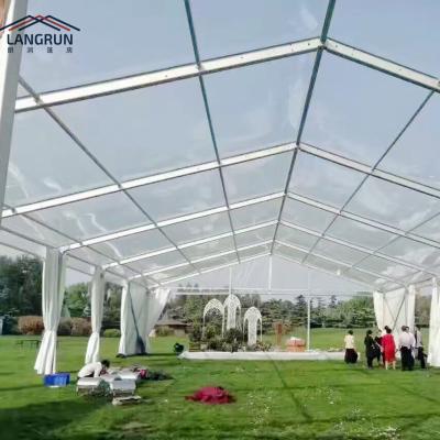 China Outdoor party wedding exhibition warehouse event church tent romantic high quality transparent wedding tent European style for sale