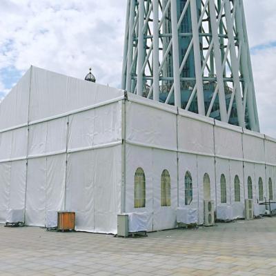 China Party Wedding Exhibition Warehouse Event Church Professional Quick Set Up Small White Outdoor Tent Event Tent With PVC Window for sale