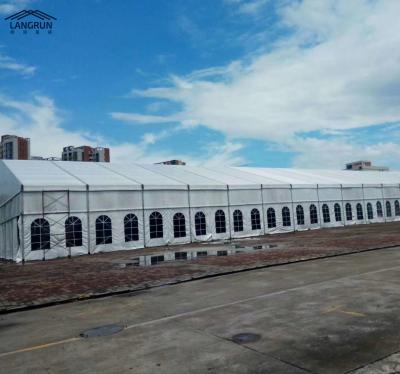 China Hot Sale Outdoor Large Party Wedding Exhibition Warehouse Event Church Church Waterproof PVC Aluminum Temporary Warehouse Storage Tent for sale