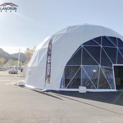 China Langrun Half Sphere Tents Geodesic Dome Tent Party Events Exhibition Warehouse Church Fair New Products for sale