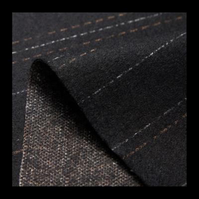 China Factory direct supply Australian breathable Merino wool fabric stripe yarn dyed jacquard blended knitted wool fabric for suit for sale